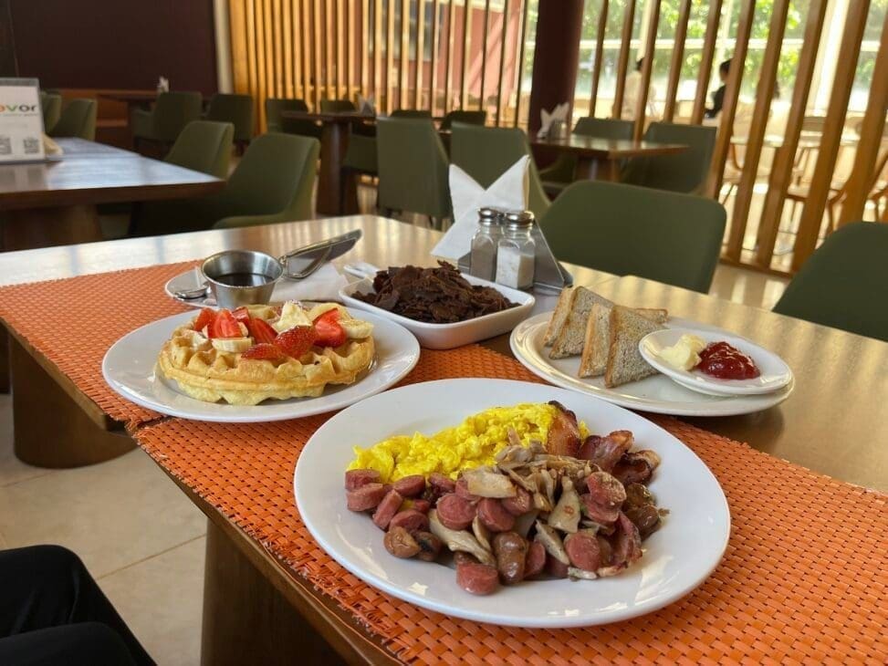 Having Breakfast At Savor Addis 