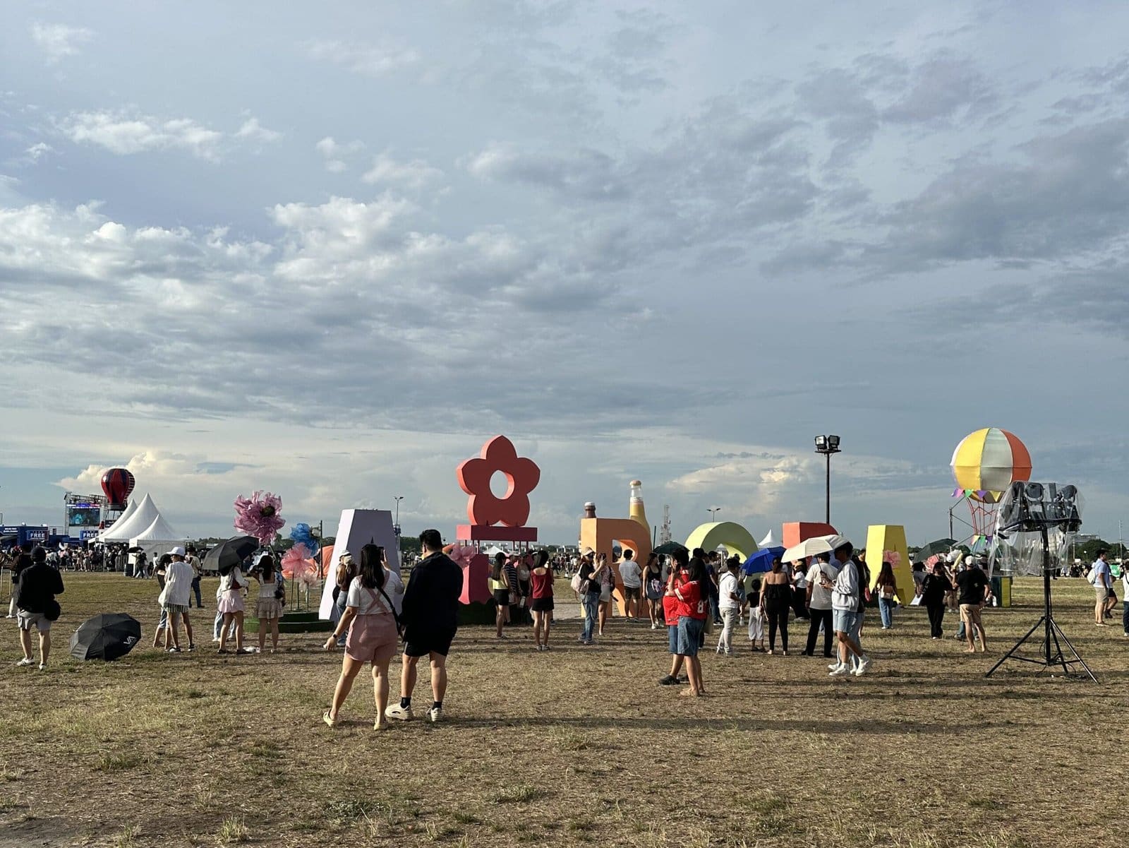 Crowd at Aurora Festival in Clark, Pampanga